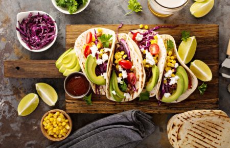 Authentic Mexican Vegetarian Tacos